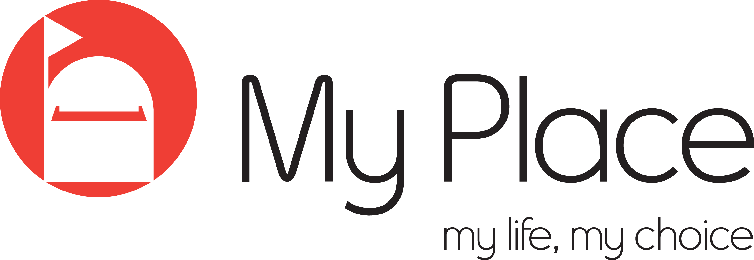 my place logo with the text my life my choice